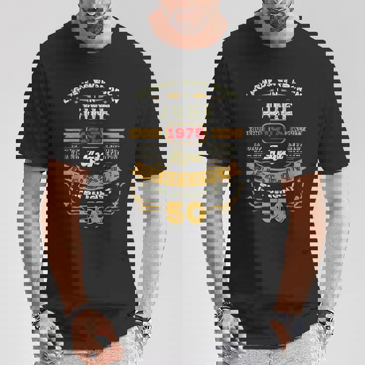 1975年6月生まれ、50歳のヴィンテージ・バースデー・レジェンドたち Tシャツ 面白い贈り物