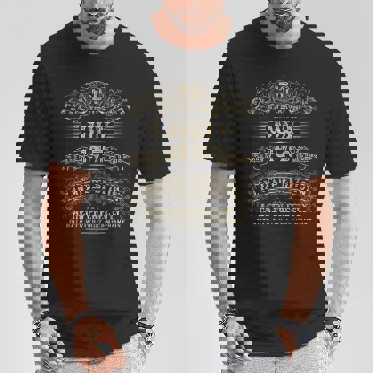 1975年7月 50歳の誕生日プレゼント 男性 50歳 誕生日 Tシャツ 面白い贈り物