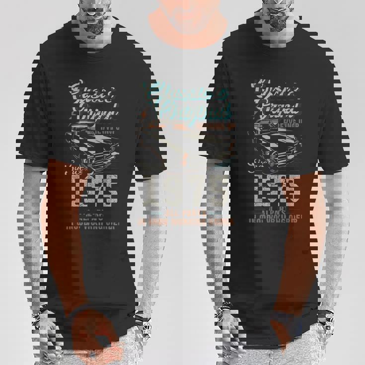 1975年生まれ ヴィンテージカー 50歳の誕生日 Tシャツ 面白い贈り物