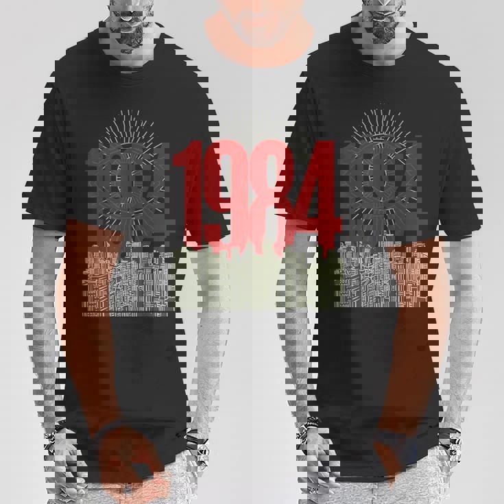 1984 文学 クラシック ブックテーマ ヴィンテージ Tシャツ 面白い贈り物