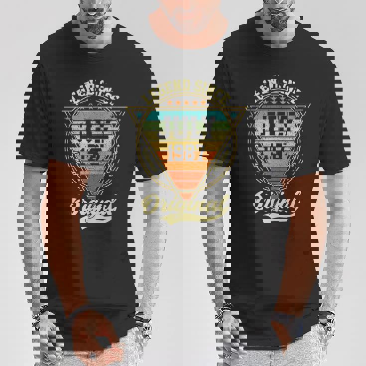 1987年7月からのヴィンテージ38歳の誕生日レジェンド Tシャツ 面白い贈り物