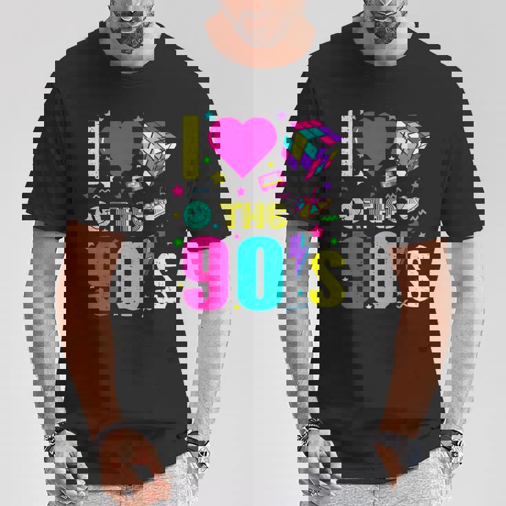 1990'S 90S Retro I Heart The Nineties Costume Party Tシャツ 面白い贈り物