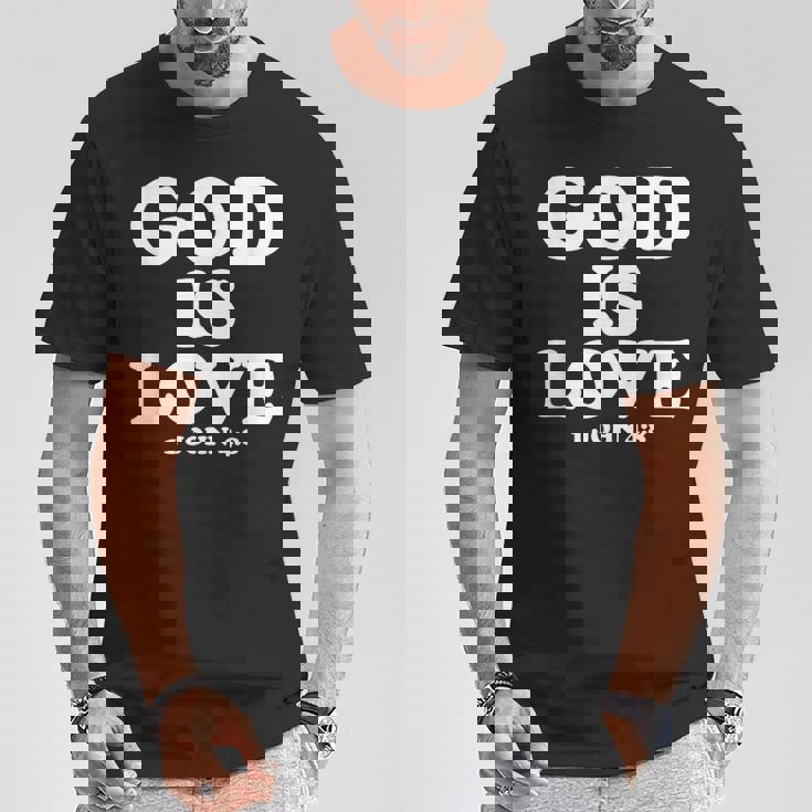 1ヨハネ4 Tシャツ 面白い贈り物