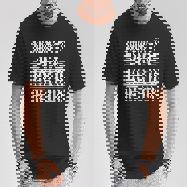 1月17日 誕生日 1月17日 誕生日プレゼント Tシャツ 面白い贈り物