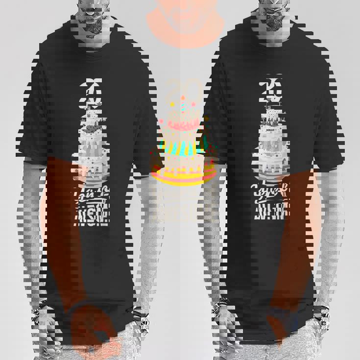 20 Years Of Awesome 20歳の誕生日ケーキ 大人用 Tシャツ 面白い贈り物