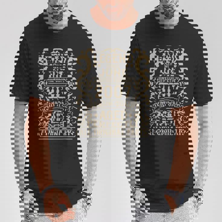 2007年6月 18歳の誕生日デコレーション ヴィンテージ 18歳の誕生日 Tシャツ 面白い贈り物