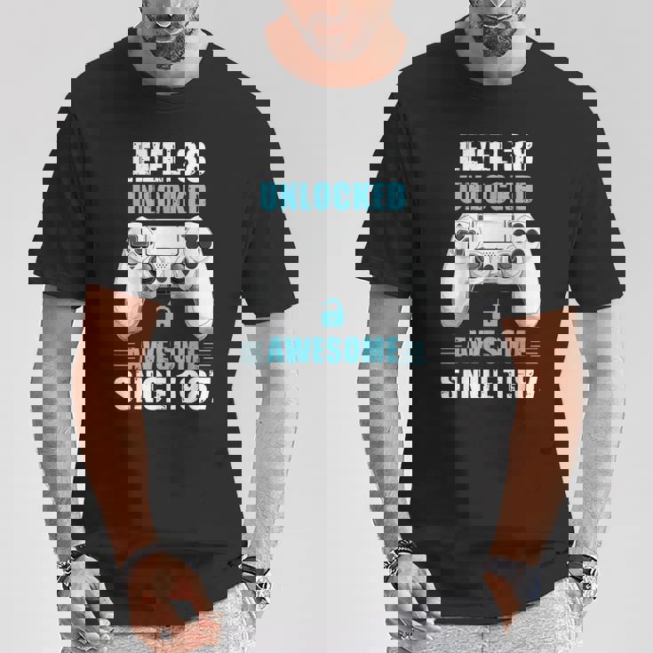 38歳の誕生日ビデオゲーマー レベル38 アンロック済み 1987年以来 Tシャツ 面白い贈り物