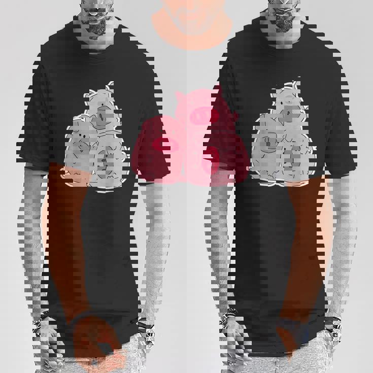 3匹の小さな豚 Tシャツ 面白い贈り物