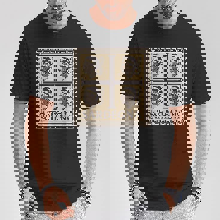 4 森 サルデーニャ 旗 サルデーニャ ギフト ローマ風 Tシャツ 面白い贈り物