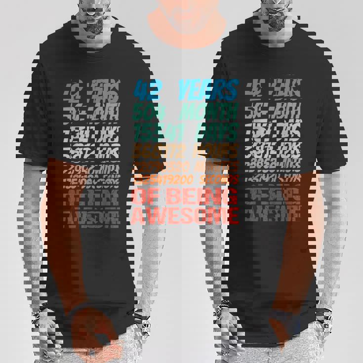 42歳 42歳 誕生日 女性 男性 42歳 誕生日 Tシャツ 面白い贈り物