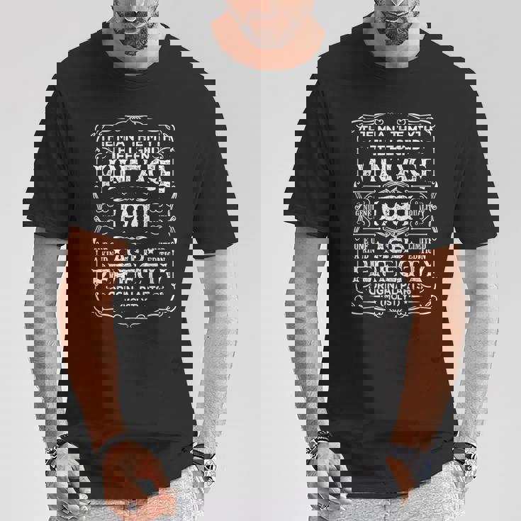 44歳の誕生日プレゼント ヴィンテージ 1981年 男性 面白い 44歳 1981年 Tシャツ 面白い贈り物