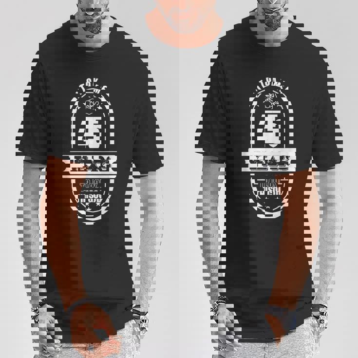 45歳の誕生日プレゼント 男性年齢45歳 レトロパパ 1975年 Tシャツ 面白い贈り物