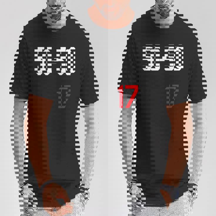 50-50-17 Tシャツ 面白い贈り物