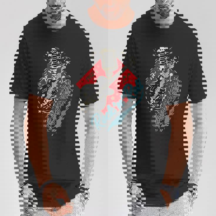 50年代 ロカビリー Clothing 1950年代 ソック ホップ スイング グリーザー ロッカー Tシャツ 面白い贈り物