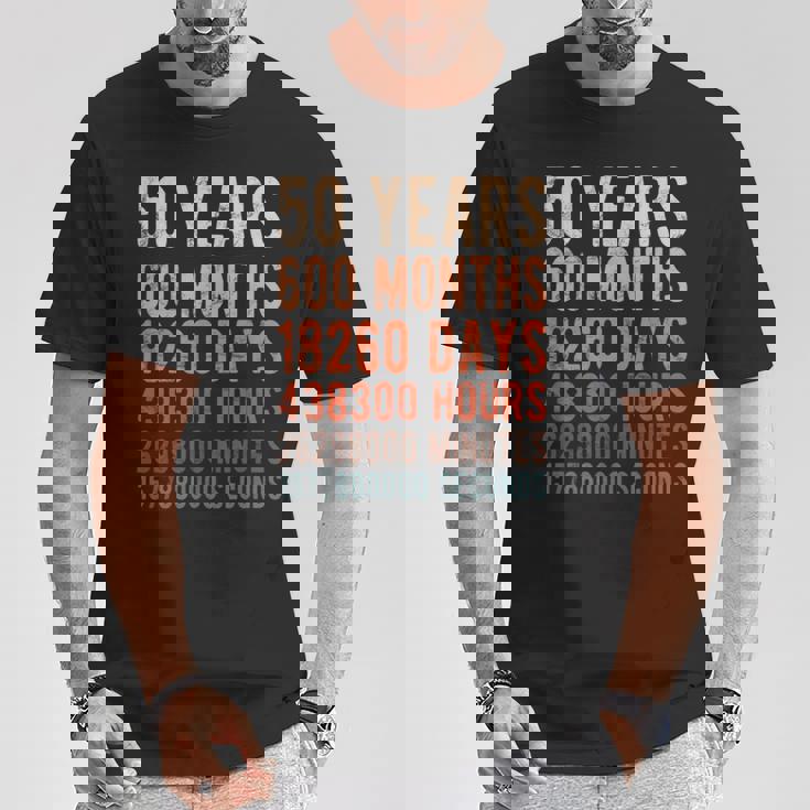 50歳 50歳 誕生日 記念日 黄金 結婚記念日 Tシャツ 面白い贈り物