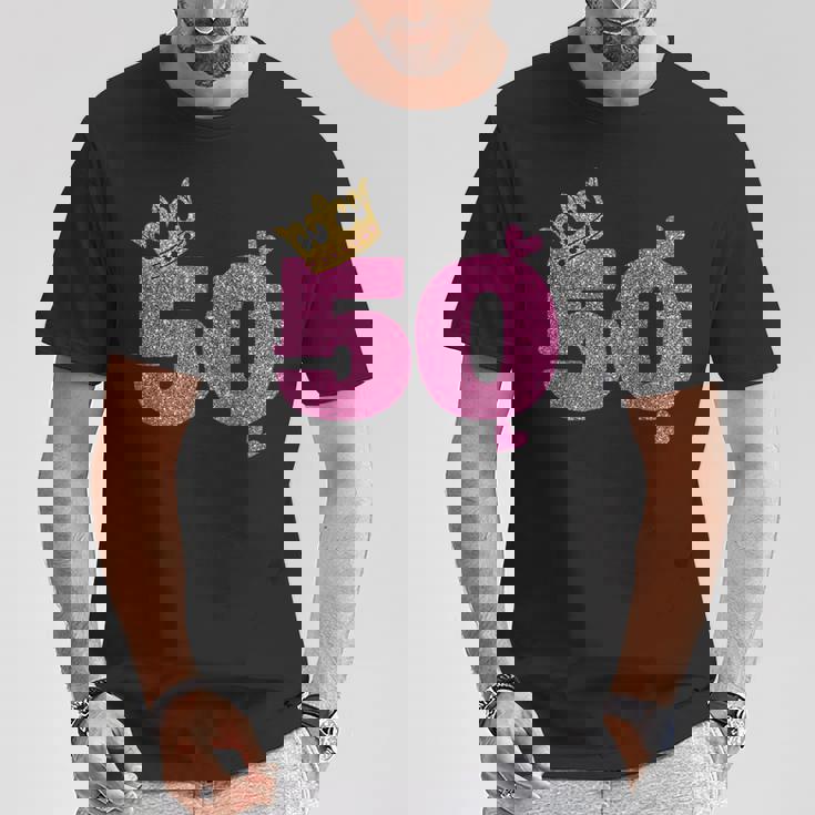 50歳の誕生日 王冠 50歳の誕生日 Tシャツ 面白い贈り物