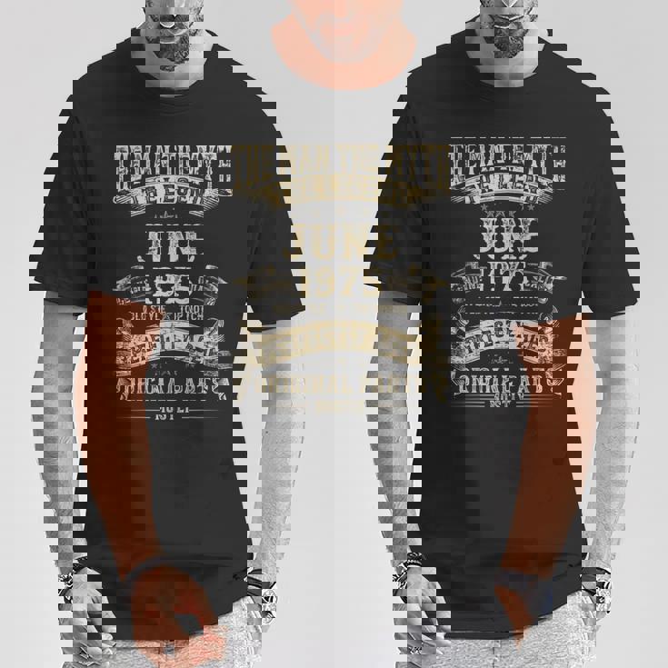 50歳の誕生日プレゼント 男性神話 1975年6月 Tシャツ 面白い贈り物