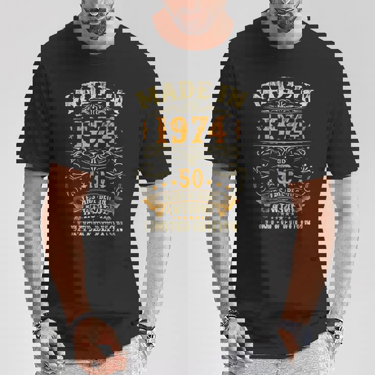 50歳ギフト メンズ ヴィンテージ 1974年 50歳の誕生日 Tシャツ 面白い贈り物