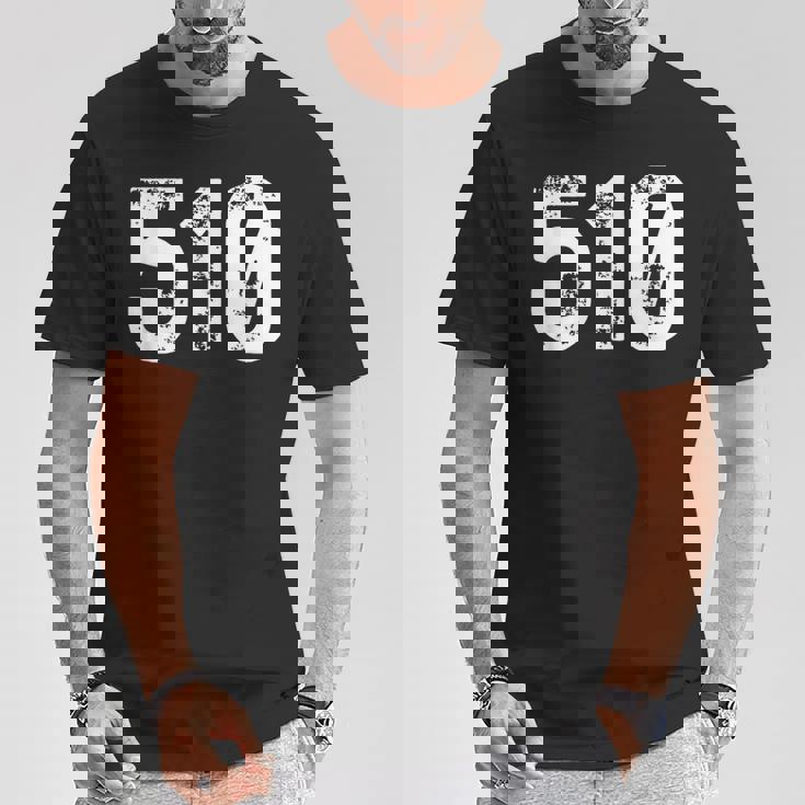 510 市外局番 オークランド Ca 携帯電話 市外局番510 Tシャツ 面白い贈り物