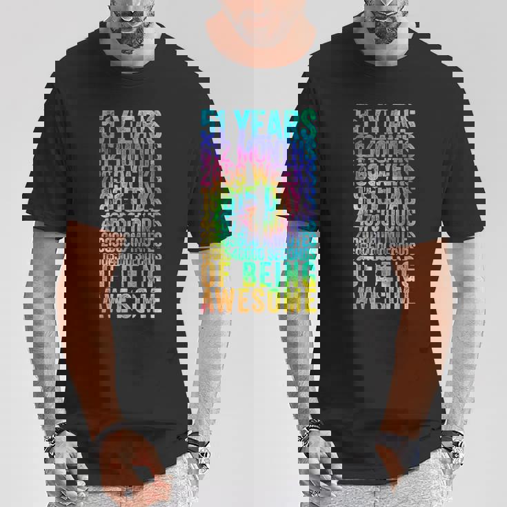 51歳の誕生日の面白いシャツ オールドメーター 面白い51歳ギフト Tシャツ 面白い贈り物