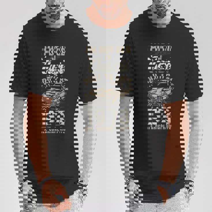 52歳の誕生日 1973年生まれのクラシックカー Tシャツ 面白い贈り物