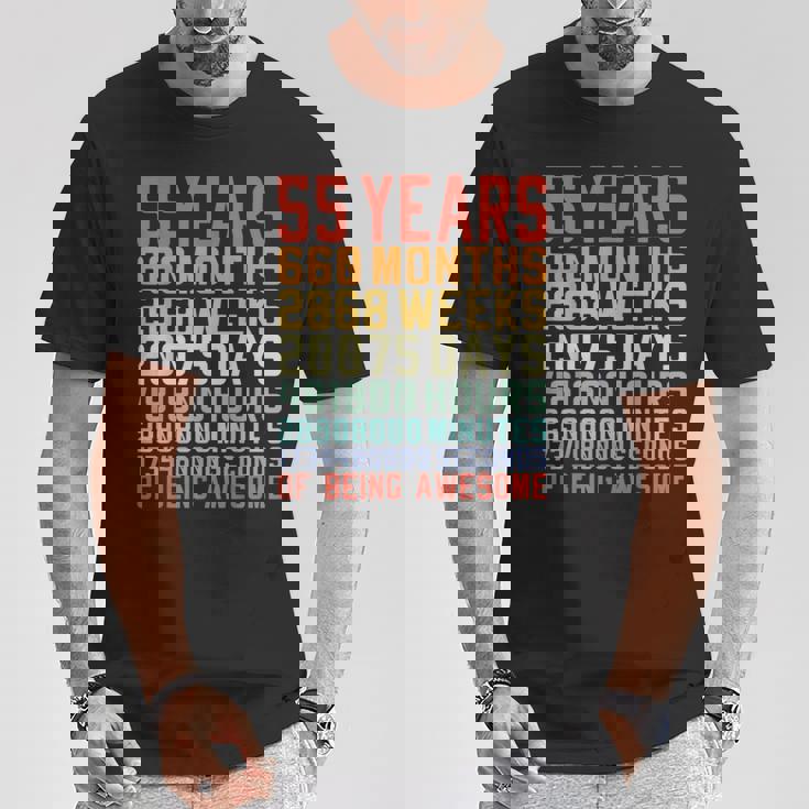 55 歳 お誕生日 55 Years Birthday 55 回目の誕生日プレゼント Tシャツ 面白い贈り物