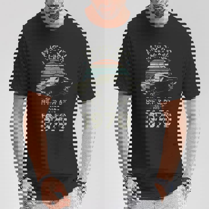 55歳の誕生日 1970年クラシックカー Tシャツ 面白い贈り物