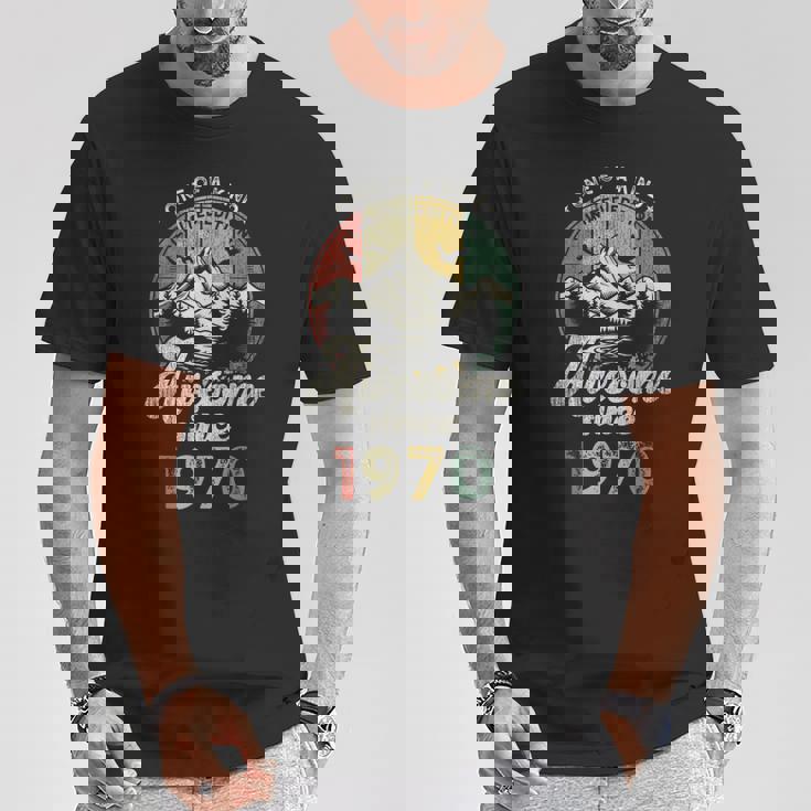 55歳の誕生日 1970年創業のレトロな山々 Tシャツ 面白い贈り物