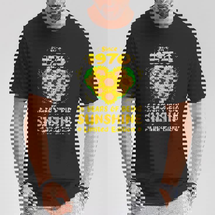 55歳の誕生日 サンシャイン55年 ひまわり好き 1970年生まれ Tシャツ 面白い贈り物