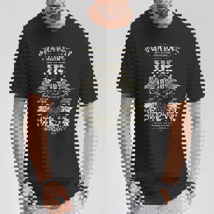 57歳の誕生日プレゼント 男性用 1968年6月 57歳 誕生日 Tシャツ 面白い贈り物