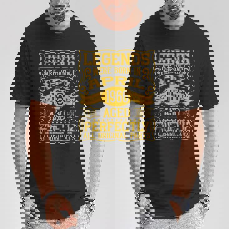 59歳の誕生日伝説は1966年4月に誕生しました。 Tシャツ 面白い贈り物