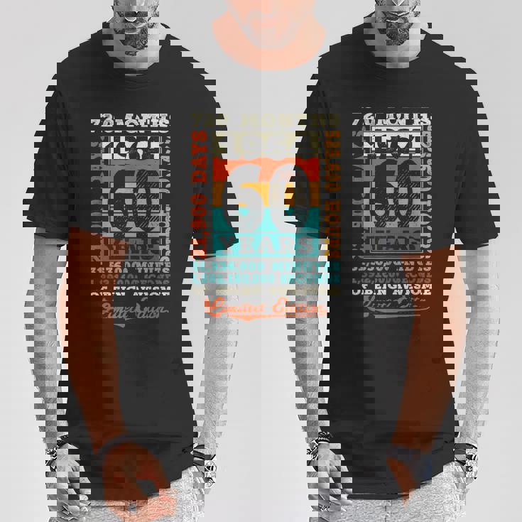60 Years 720 Months Of Being Awesome Born 1964 60歳の誕生日 Tシャツ 面白い贈り物