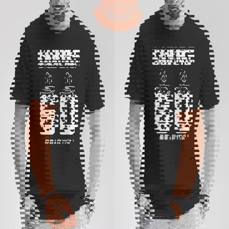 60歳の誕生日歳還暦祝い 長寿宣言。 目指せ100歳 面白い Tシャツ 面白い贈り物