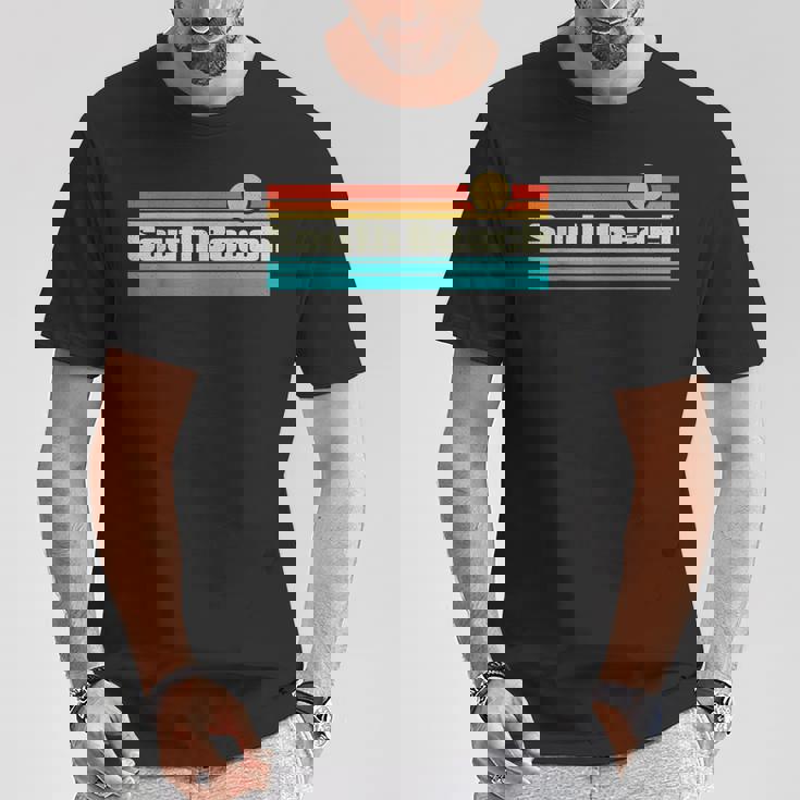 70年代 80年代 サーフィン フロリダ サウスビーチ サーフ Tシャツ 面白い贈り物