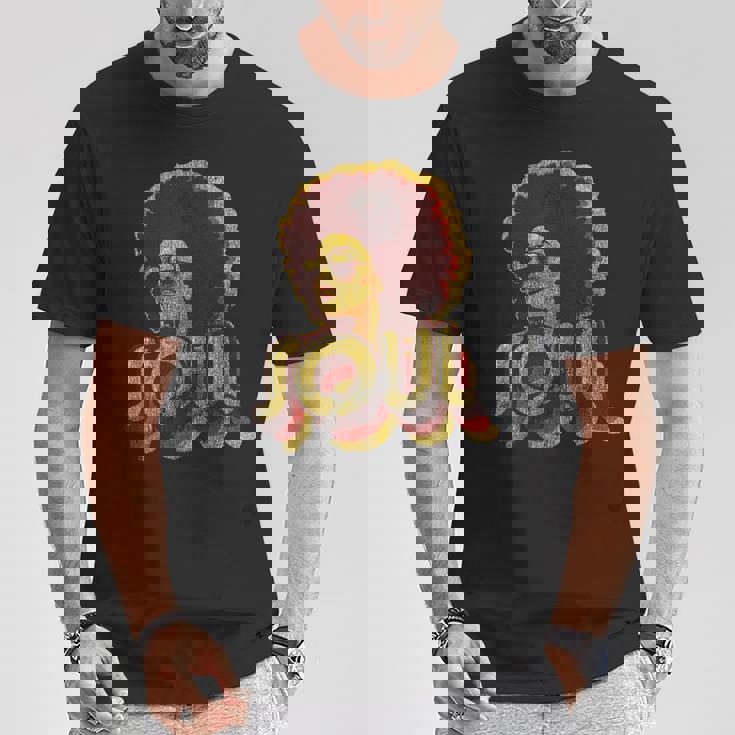 70年代 ファンク アフロソウル レトロ ヴィンテージ 70年代 レトロ ソウル Tシャツ 面白い贈り物