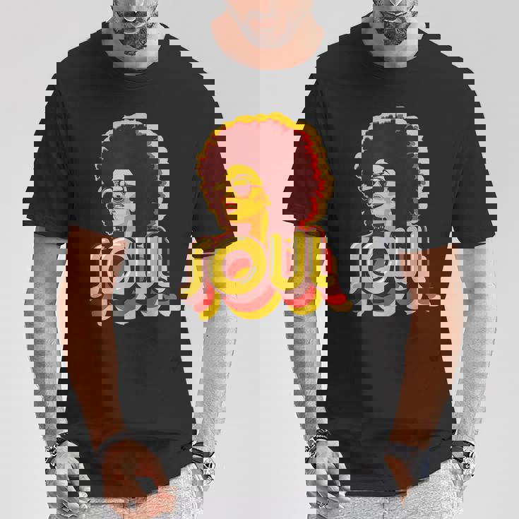 70年代ファンクアフロソウルレトロヴィンテージ70年代レトロソウル Tシャツ 面白い贈り物