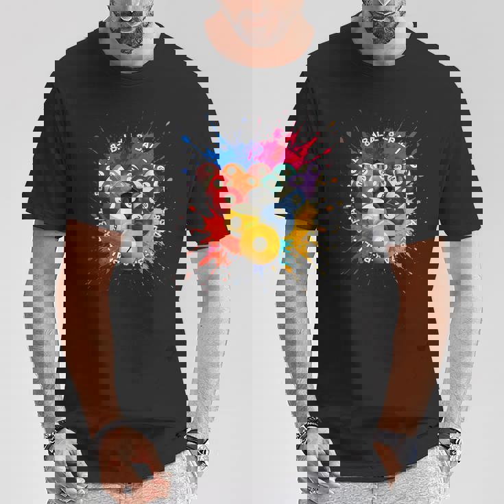 8-Ball Pool Team クールなグラフィックデザインリーグとトーナメント Tシャツ 面白い贈り物