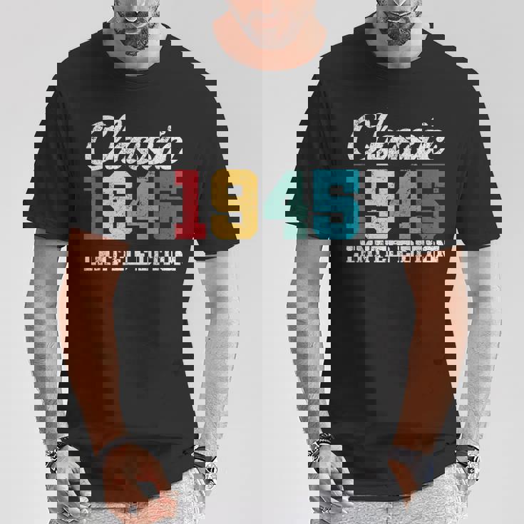 80歳クラシック1945年限定版レトロ80歳の誕生日 Tシャツ 面白い贈り物