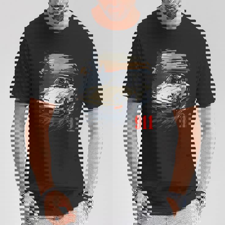 911ターボレトロヴィンテージ964カークラシック自動車トラック。 Tシャツ 面白い贈り物