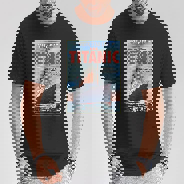 A 1912 ヴィンテージ タイタニック 航海船 クルーズ船 Tシャツ 面白い贈り物