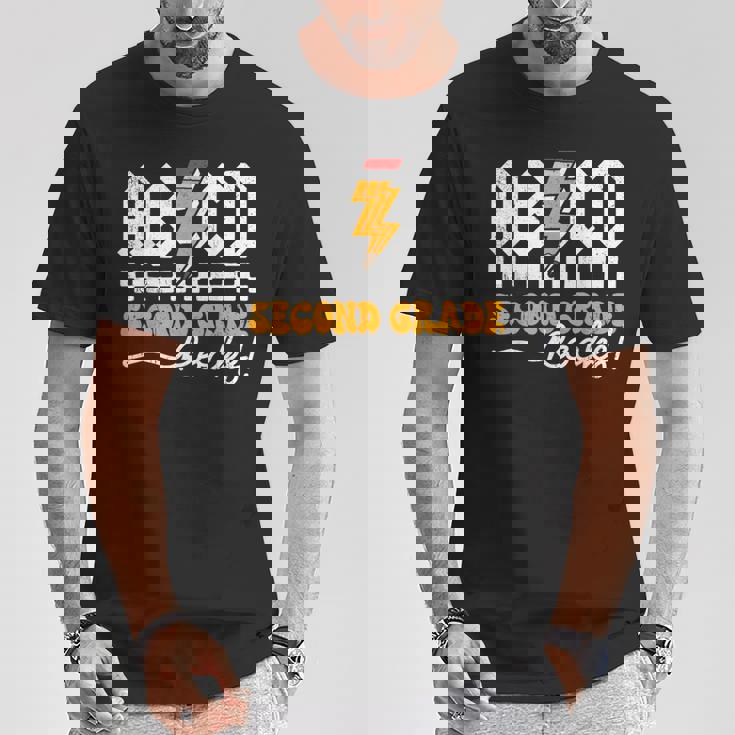 Ab Cd 2年生 ロックス 2年生 先生 男の子 女の子 キッズ Tシャツ 面白い贈り物