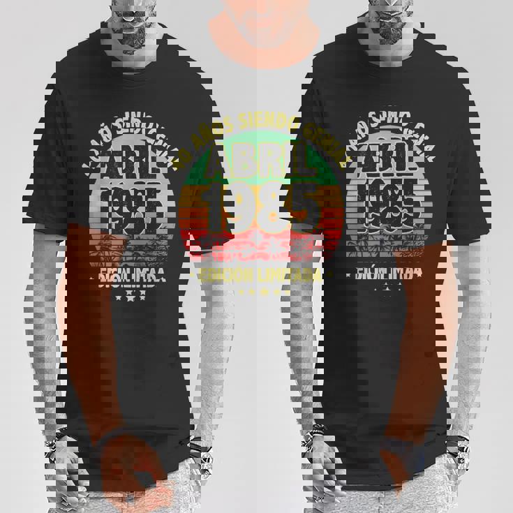 Abril 1985 40 Años Hombre Cumpleaños Regalo Abril 1985 Camiseta unisex Regalos divertidos