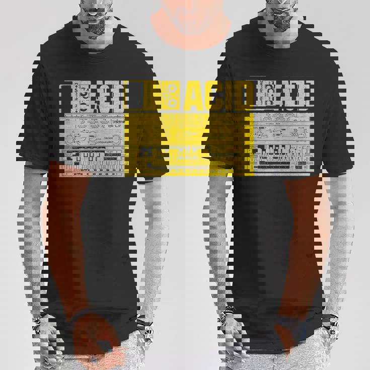 Acid Tb303 ベースペダル アナログシンセサイザー Dj Nerd Tシャツ 面白い贈り物