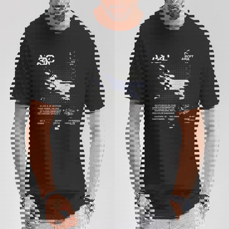 Airbus-A318 エアクラフト ホワイト Tシャツ 面白い贈り物