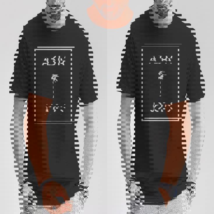 Aloha Joe's ヤシの木ロゴ Tシャツ 面白い贈り物