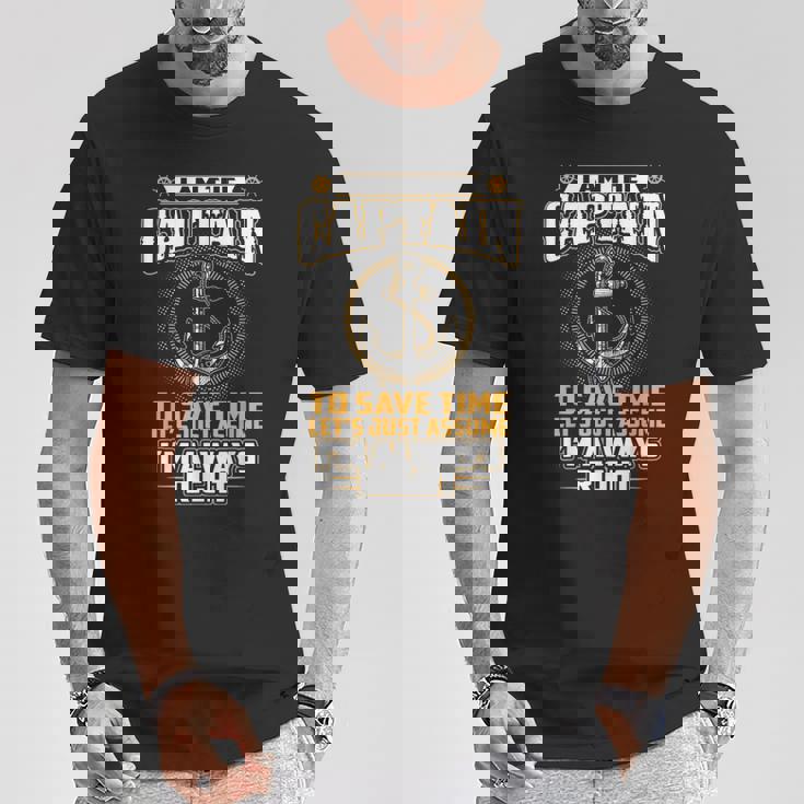 I Am The Captain Tシャツ 面白い贈り物