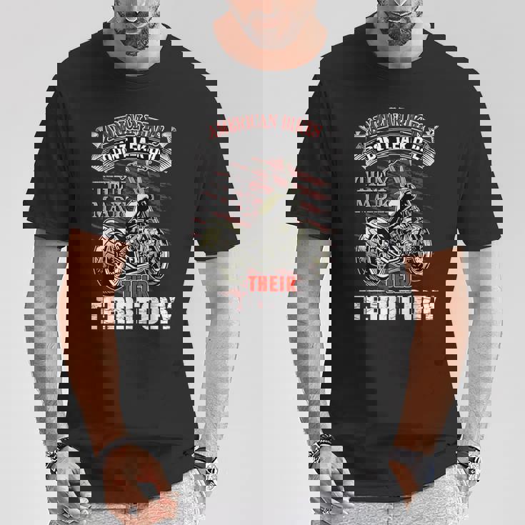 American Bikes Don't Leak Oil バイカーファンロッカーバイク Tシャツ 面白い贈り物