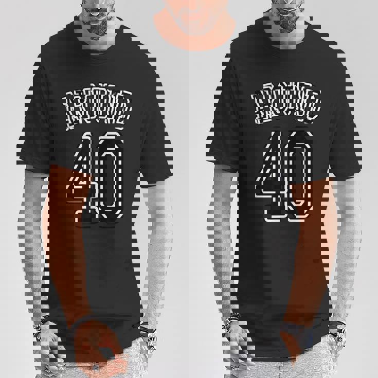 Around 40 アラフォー（四十歳 40才）【ユニフォーム風】（お誕生日）祝 40代 サプライズ 面白 Tシャツ 面白い贈り物