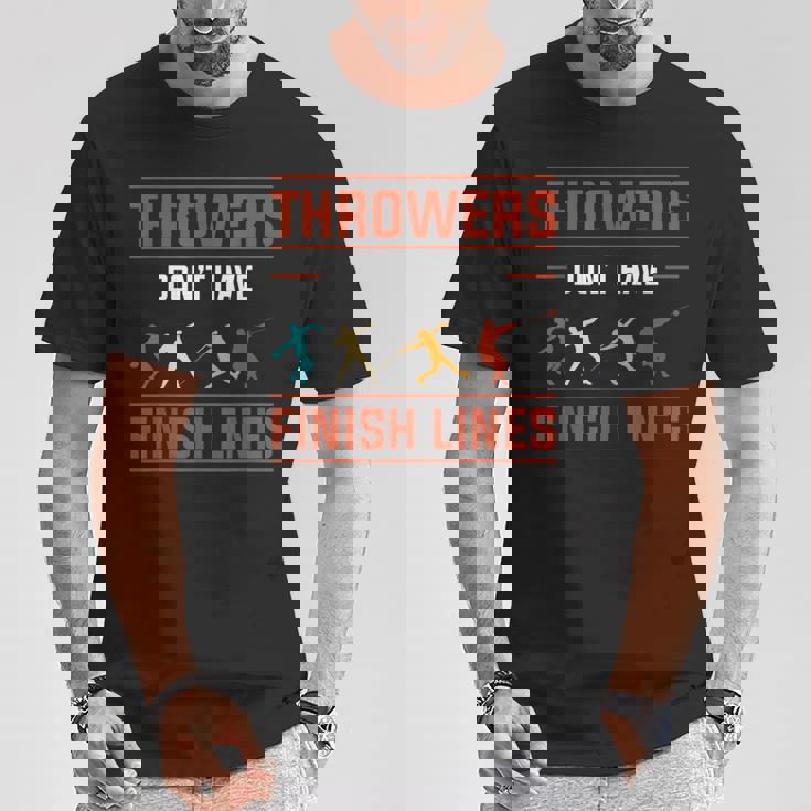 Athletics 円盤投げ ジャベリンスロー ハンマースロー ショットストライク Tシャツ 面白い贈り物