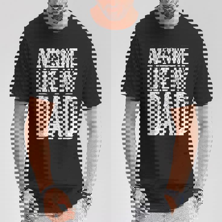 Awesome Like My Dad シャツ キッズ 息子 娘 父の日 Tシャツ 面白い贈り物